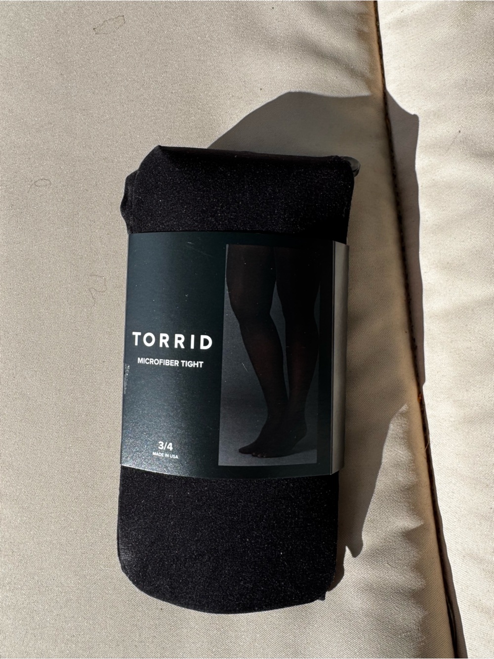 TORRID Black Microfiber 3/4 Tights